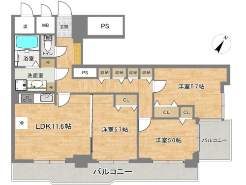 (間取図(平面図)) (間取図(平面図))